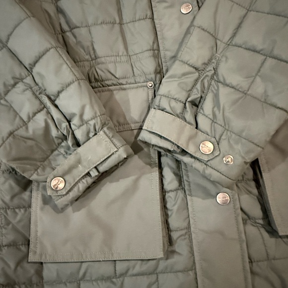 Carhartt Amoret Women’s Quilted Flannel Lined Coat Rain Defender Hooded Green M - Picture 7 of 15